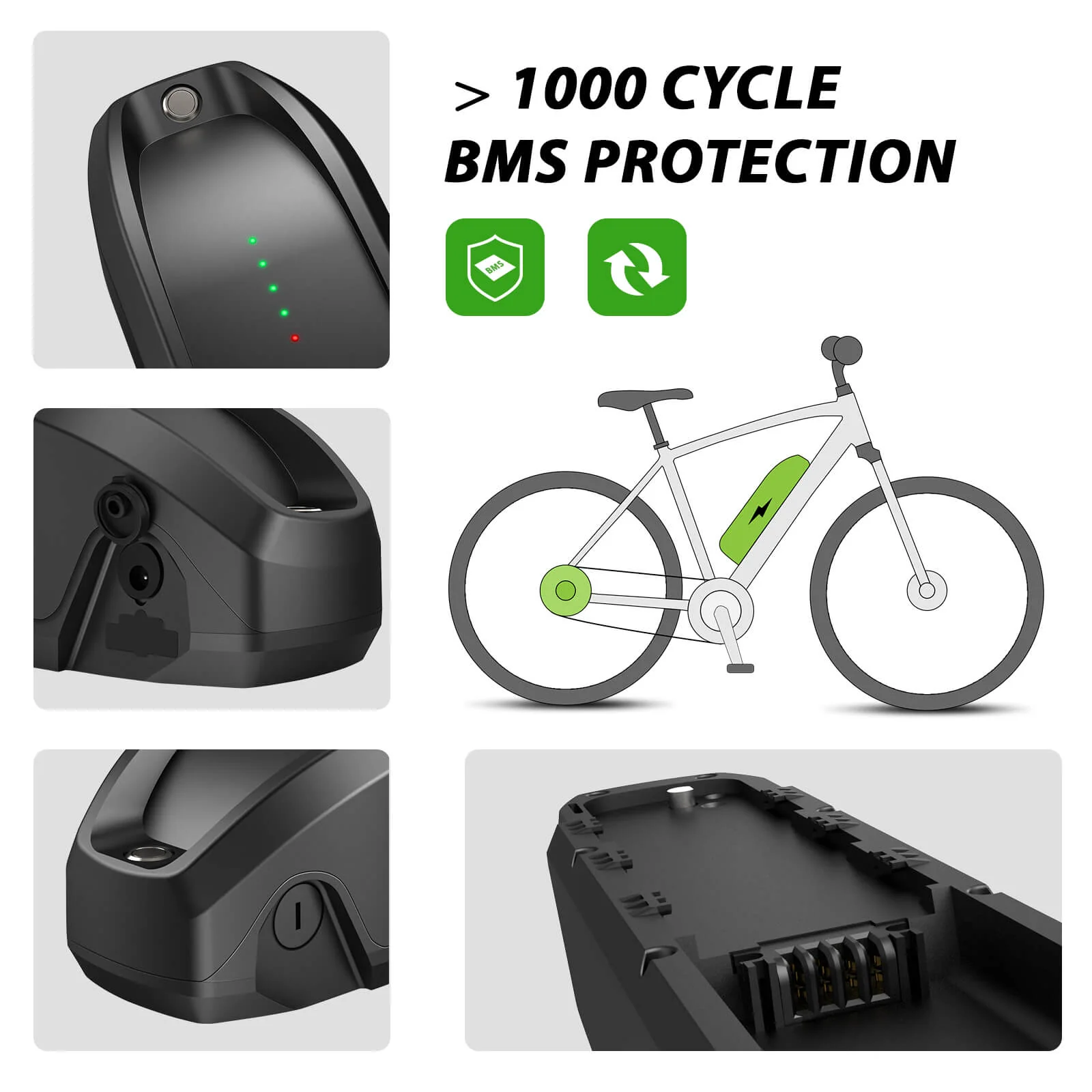 36V 10.4Ah(374Wh) Li-ion E-Bike Battery ZZ98 for BLAUPUNKT ZZ981004 and Prophete Nr. 326 - Image 5