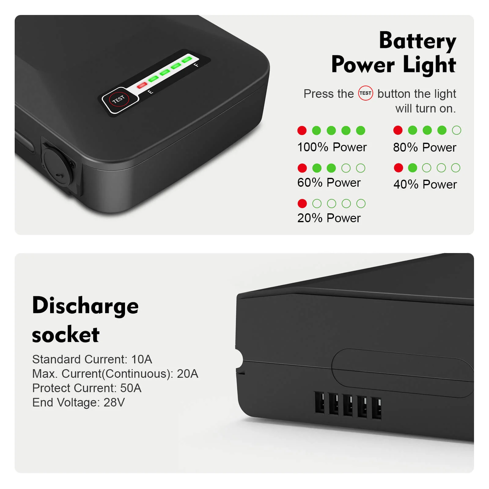 36V 10.4Ah(374Wh) Li-ion E-Bike Rear Battery for Prophete Samsung SDI3610E and BLAUPUNKT without Charger - Image 4