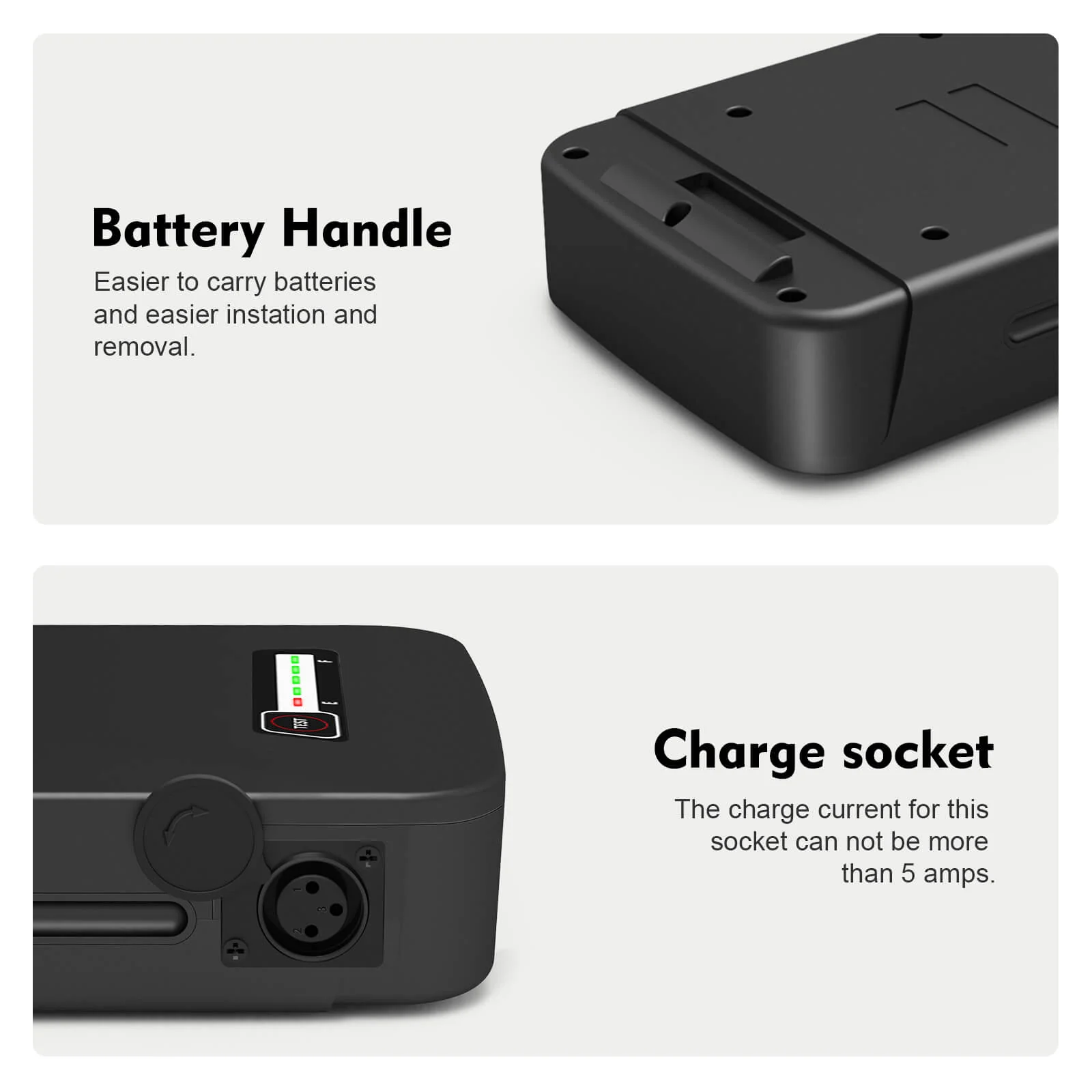 36V 10.4Ah(374Wh) Li-ion E-Bike Rear Battery for Prophete Samsung SDI3610E and BLAUPUNKT without Charger - Image 5