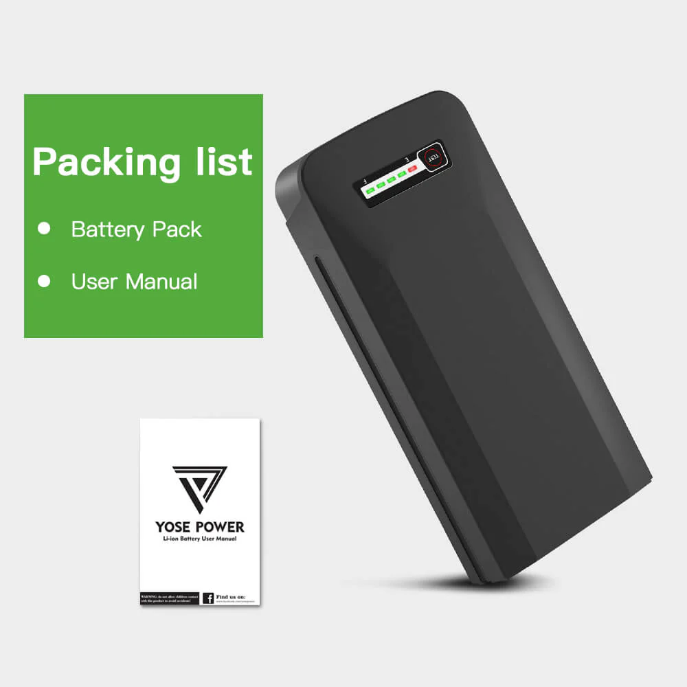 36V 10.4Ah(374Wh) Li-ion E-Bike Rear Battery for Prophete Samsung SDI3610E and BLAUPUNKT without Charger - Image 8