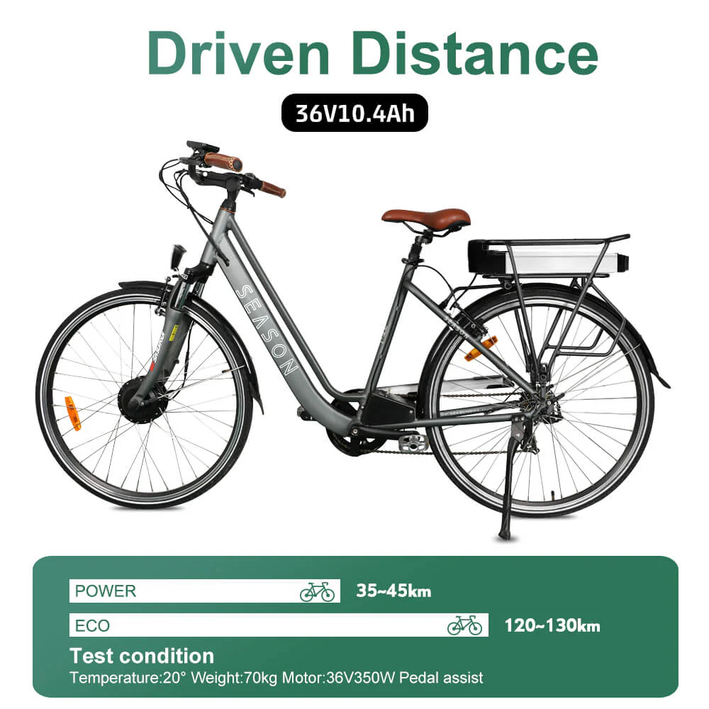 36V 10.4Ah(385Wh) Original Cell Rear Rack Battery Electric Bike Li-ion Battery for E-GO!, Wondervelo, Hapex, City Line F1, F2, M1 and M2 - Image 5