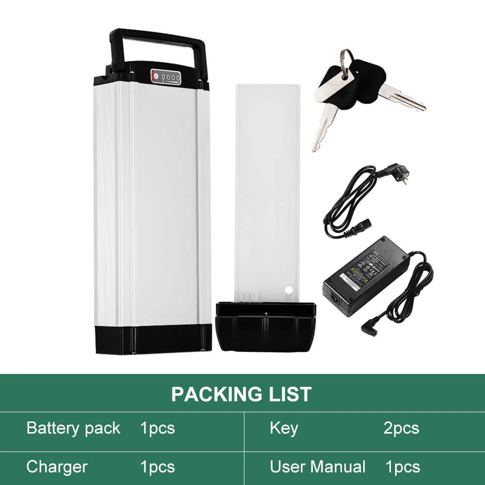 36V 10.4Ah(385Wh) Original Cell Rear Rack Battery Electric Bike Li-ion Battery for E-GO!, Wondervelo, Hapex, City Line F1, F2, M1 and M2 - Image 6