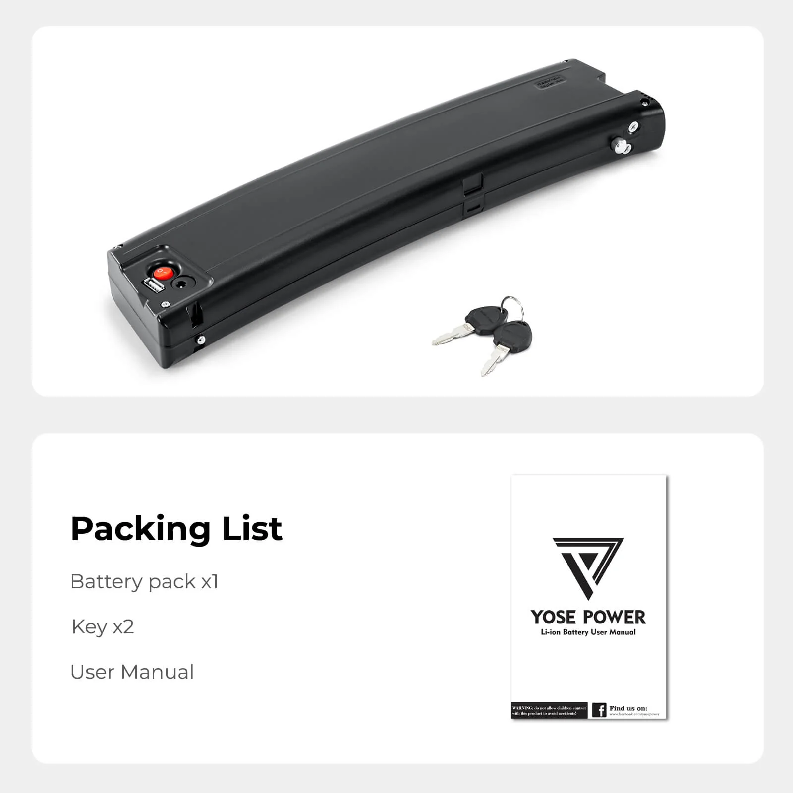 36V 10.5Ah(388Wh) E-Bike Li-ion Battery without Charger for Reention Rapier IR-III - Image 7