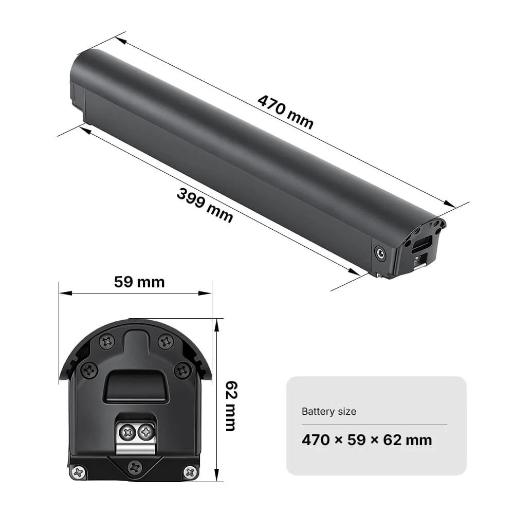 36V 10Ah(360Wh) Li-ion E-Bike Battery without Charger fit for Tenways CGO600 Pro(New Edition) - Image 2
