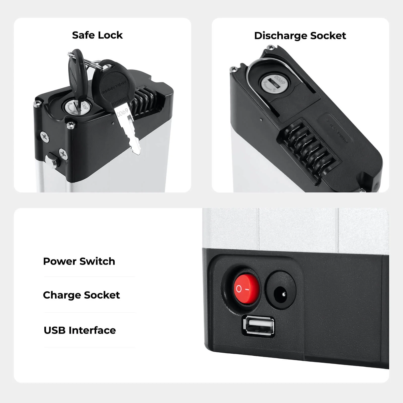 36V 11.6Ah(429Wh) E-Bike Li-ion Battery Inframe Accu without Charger for LLobe City 3, CitySport 2, FML 810 and FML 830 - Image 5