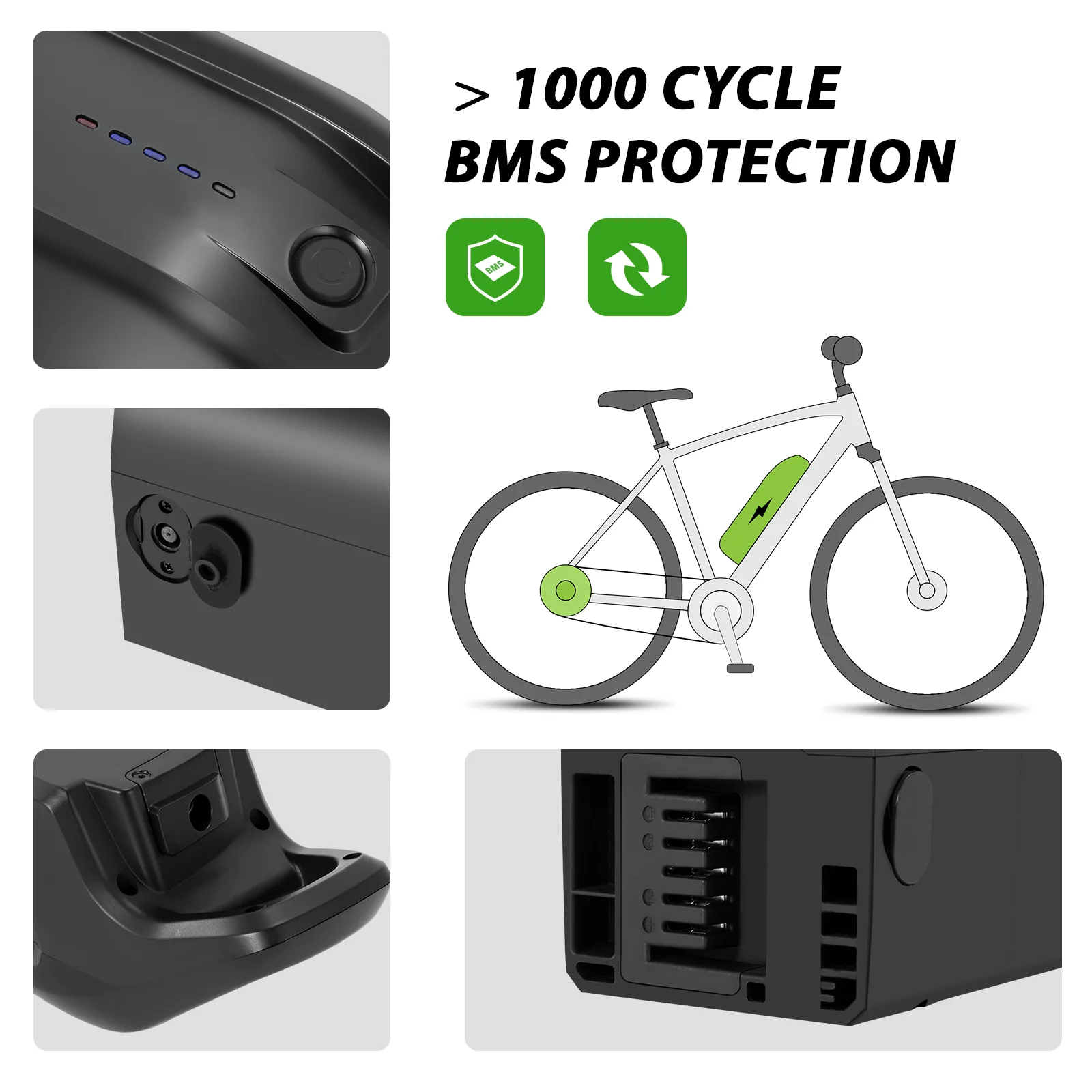 36V 12.8Ah(461Wh) Li-ion Accu replacement battery CAN-Bus for downtube Prophete e-Bikes ZZ131 AEG Akku - Image 5