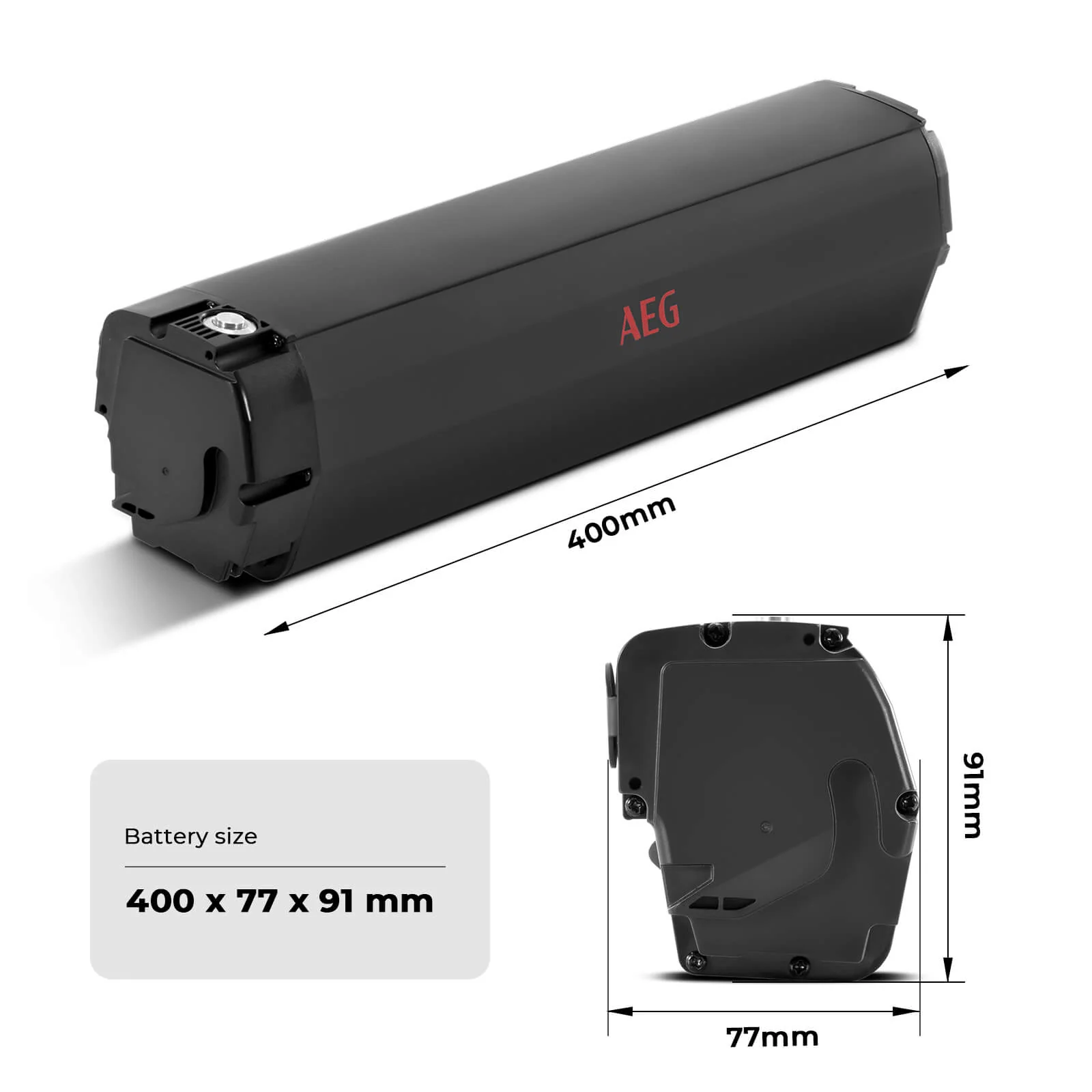 36V 13Ah(468Wh) E-Bike Li-ion Accu AGE Intube Battery ZZ361 CAN-Bus without charger for Prophete E-Bikes - Image 2