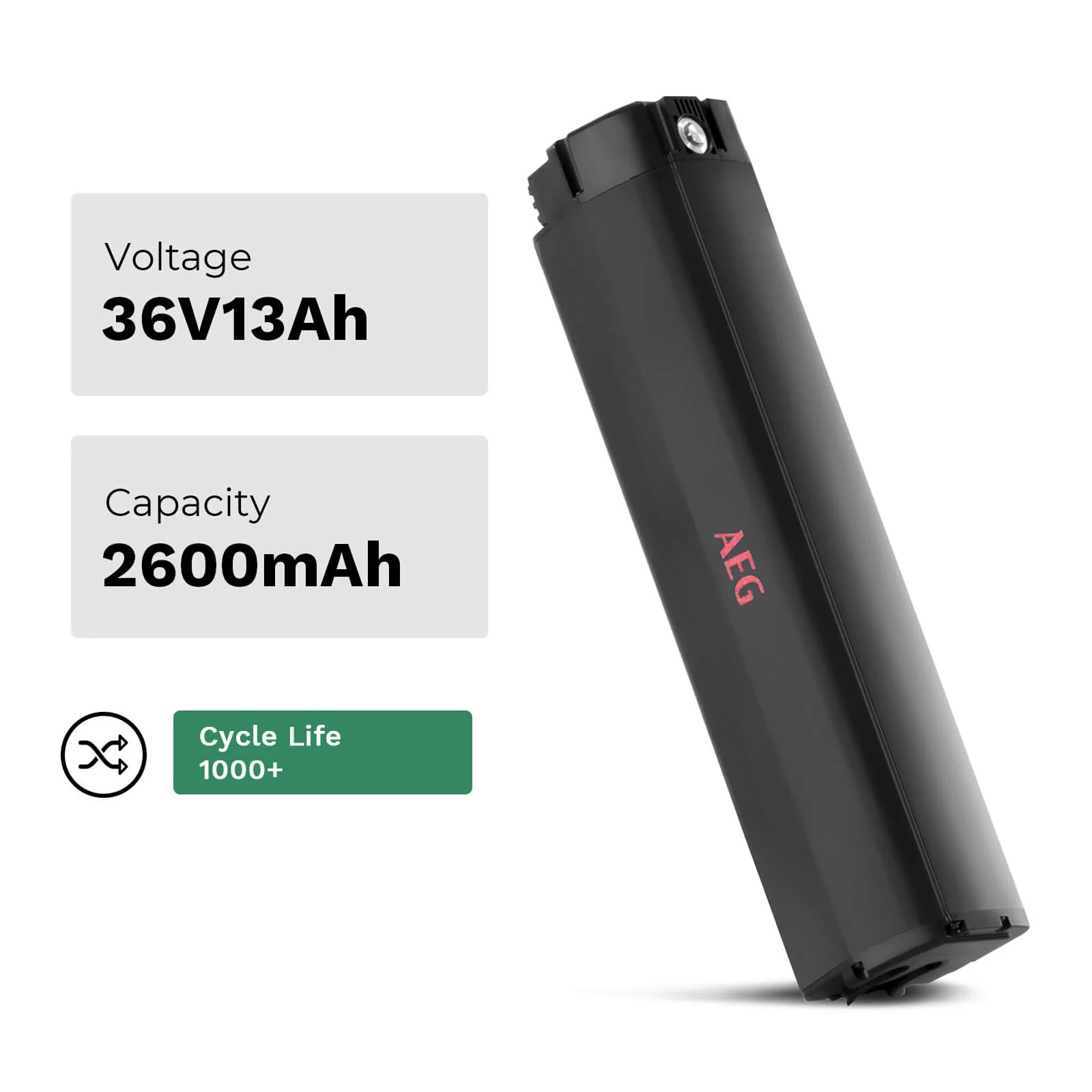 36V 13Ah(468Wh) E-Bike Li-ion Accu AGE Intube Battery ZZ361 CAN-Bus without charger for Prophete E-Bikes - Image 3