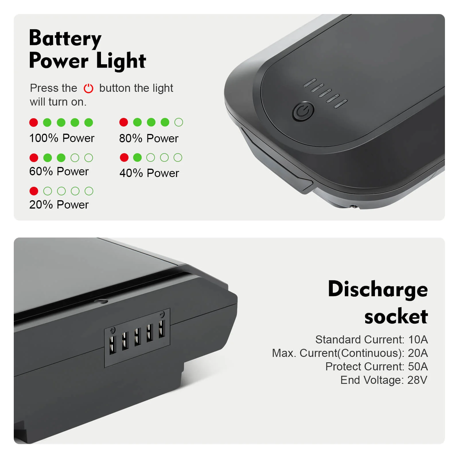 36V 12.8Ah(461Wh)/14Ah(504Wh) Li-ion E-Bike Battery YJ145 for E-Bikes of Telefunken, Zündapp, Chrisson etc. without Charger - Image 6