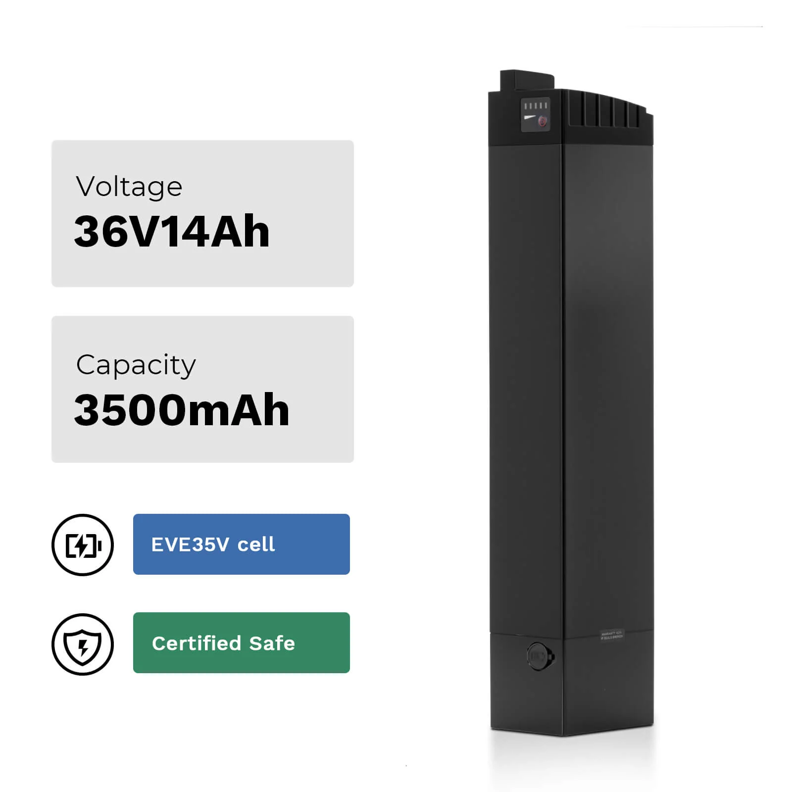 36V 14Ah(504Wh) E-Bike Li-ion Battery Electric Accu for CITA 5.0i, VIATOR 5.0i, MONTIS 5.0i, MONTIS 6.0i, EM 1966i - Image 2