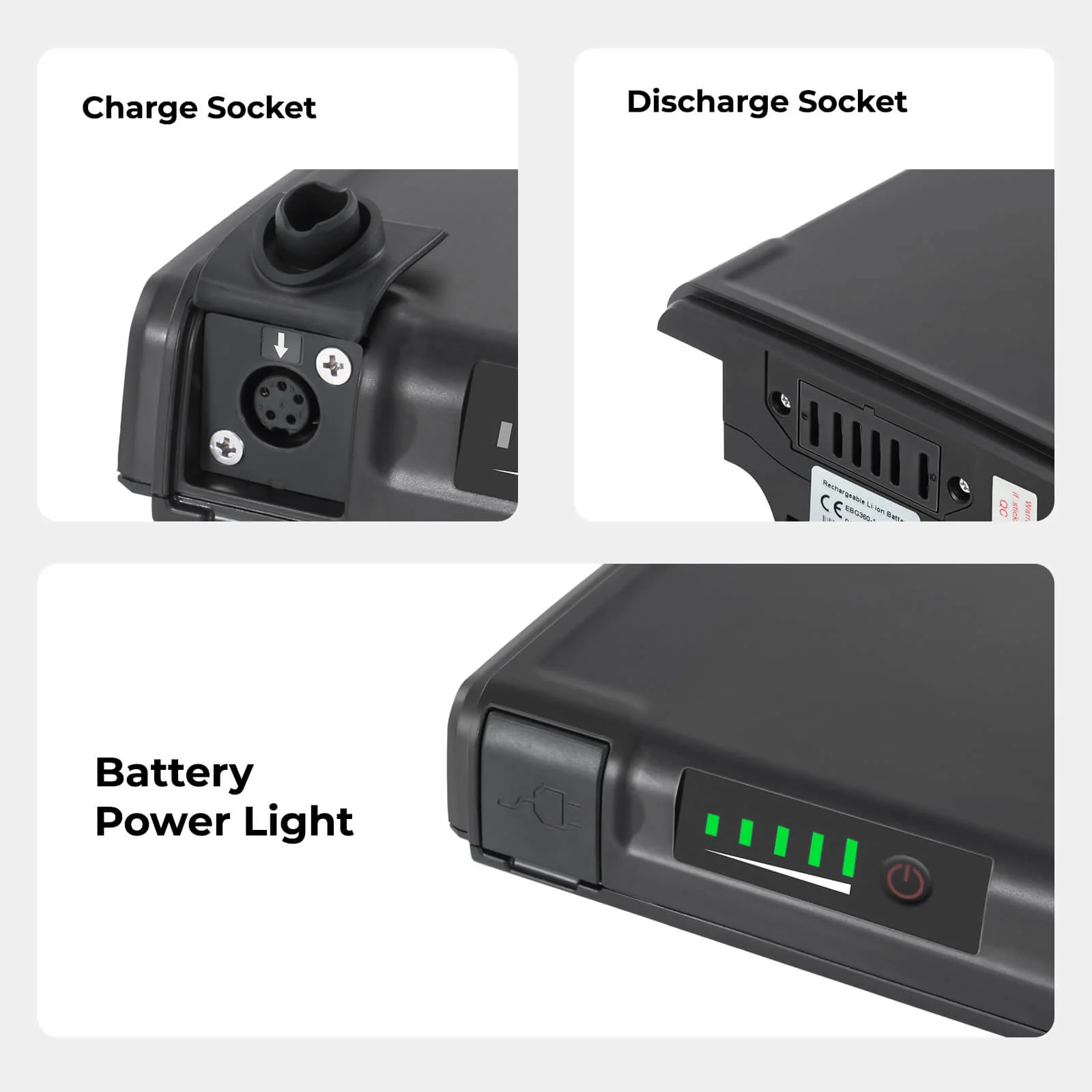 36V 14Ah(504Wh) rear rack Battery SF-01/Sparta E-500(SP-01) for E-Bike Sparta, Batavus without Charger - Image 4