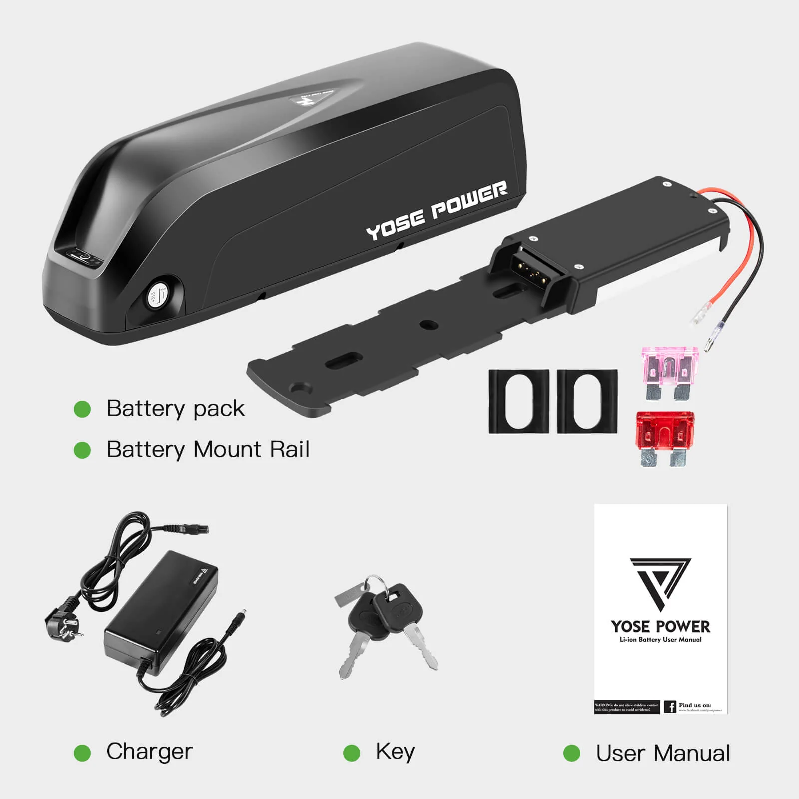 36V 18Ah(666Wh) E-Bike Li-ion Battery Hailong-MIX with 5 Gold-Plated Round Plug replace for YOSE POWER 13Ah Hailong Battery - Image 7