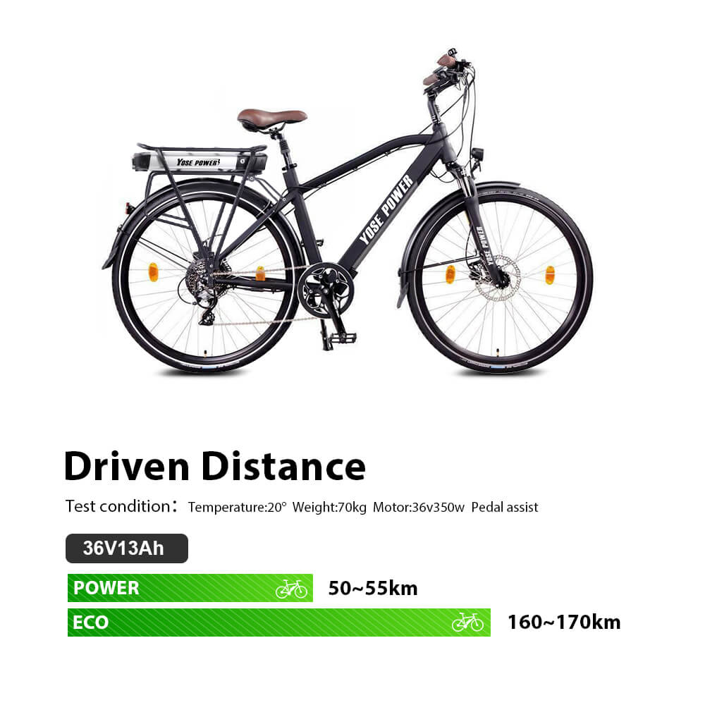 36V 13Ah/15.6Ah/17.4Ah E-Bike Li-ion Battery Taillight with/without Rear Carrier for 26"-28" Bike with V-Brake and Disc Brake - Image 9