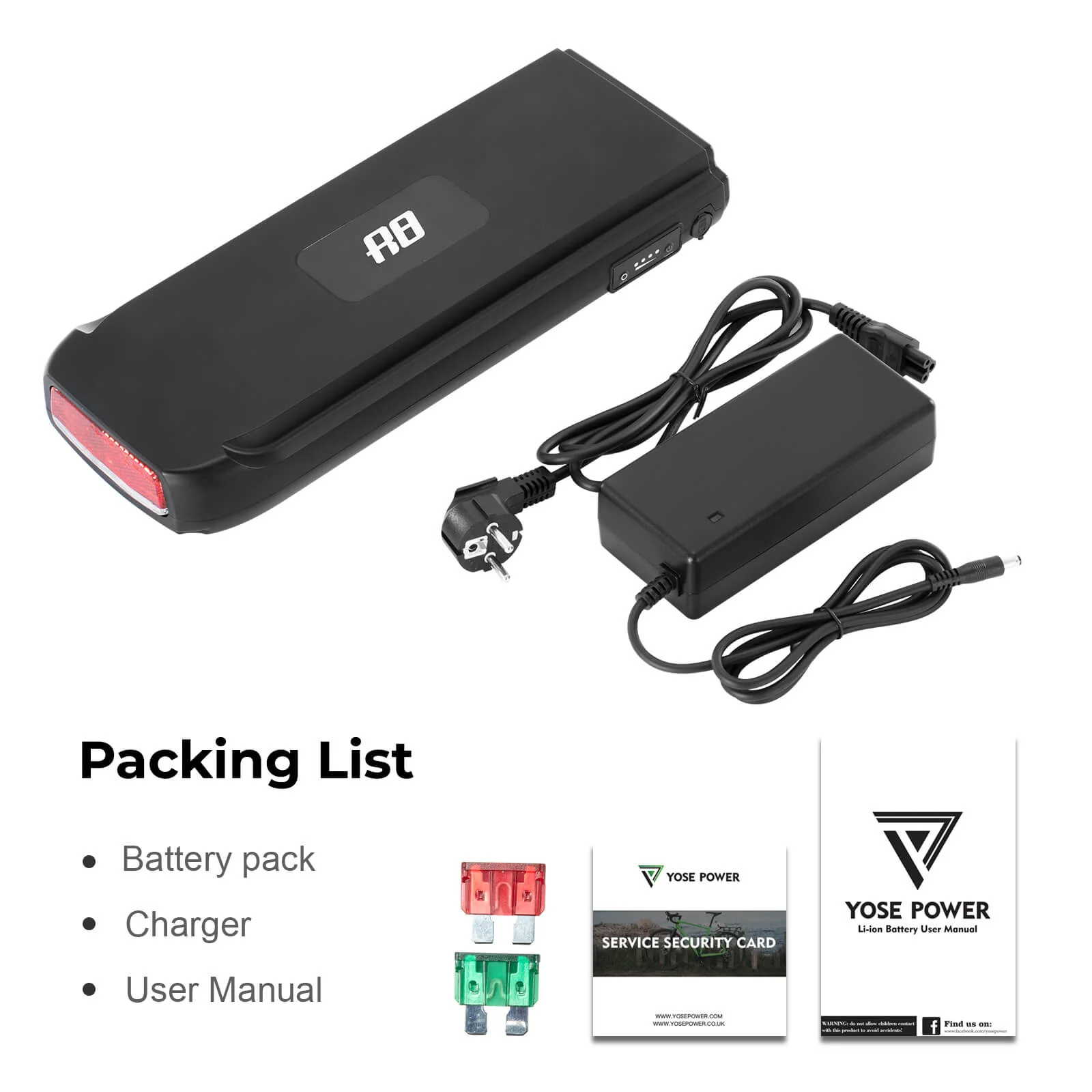 36V 10.4Ah(374Wh)/12.8Ah(473Wh) E-Bike Rear Battery for Phylion Joycube SF-03 JCEB360-11 - Image 4