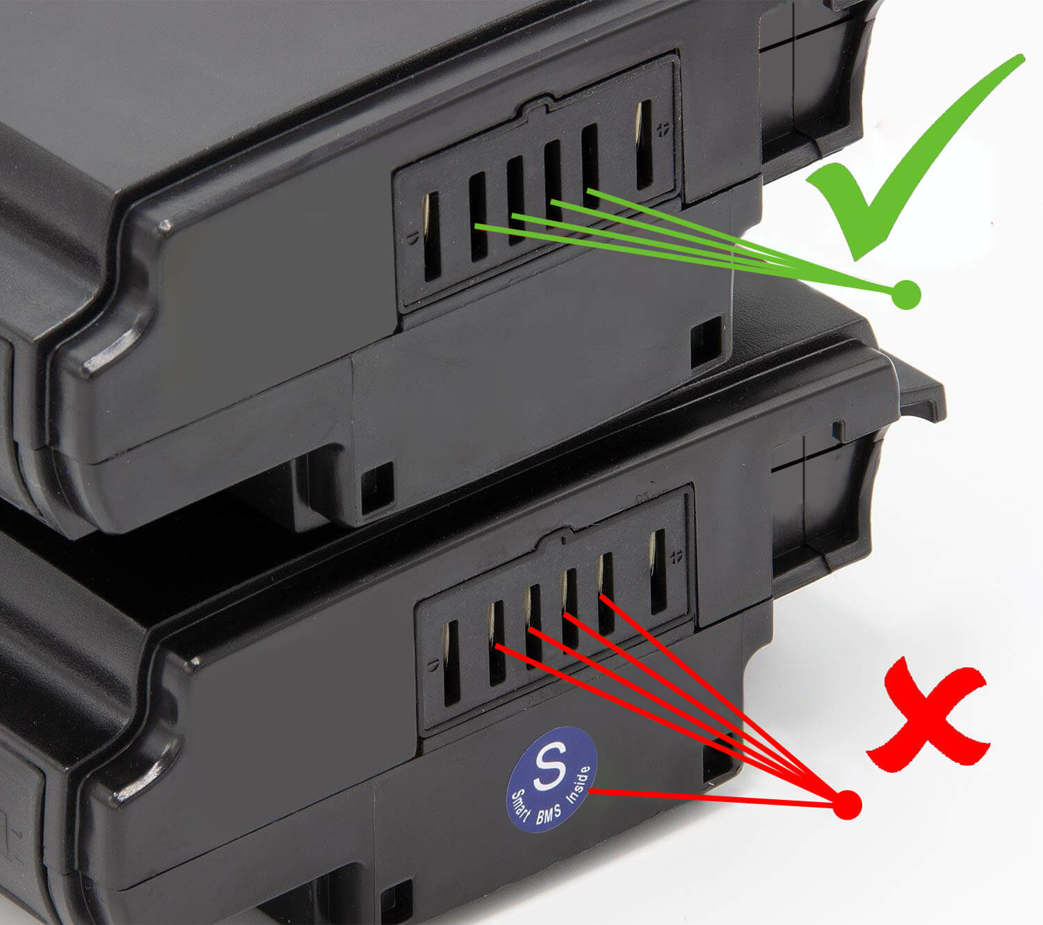 36V 10.4Ah(374Wh)/12.8Ah(473Wh) E-Bike Rear Battery for Phylion Joycube SF-03 JCEB360-11 - Image 6