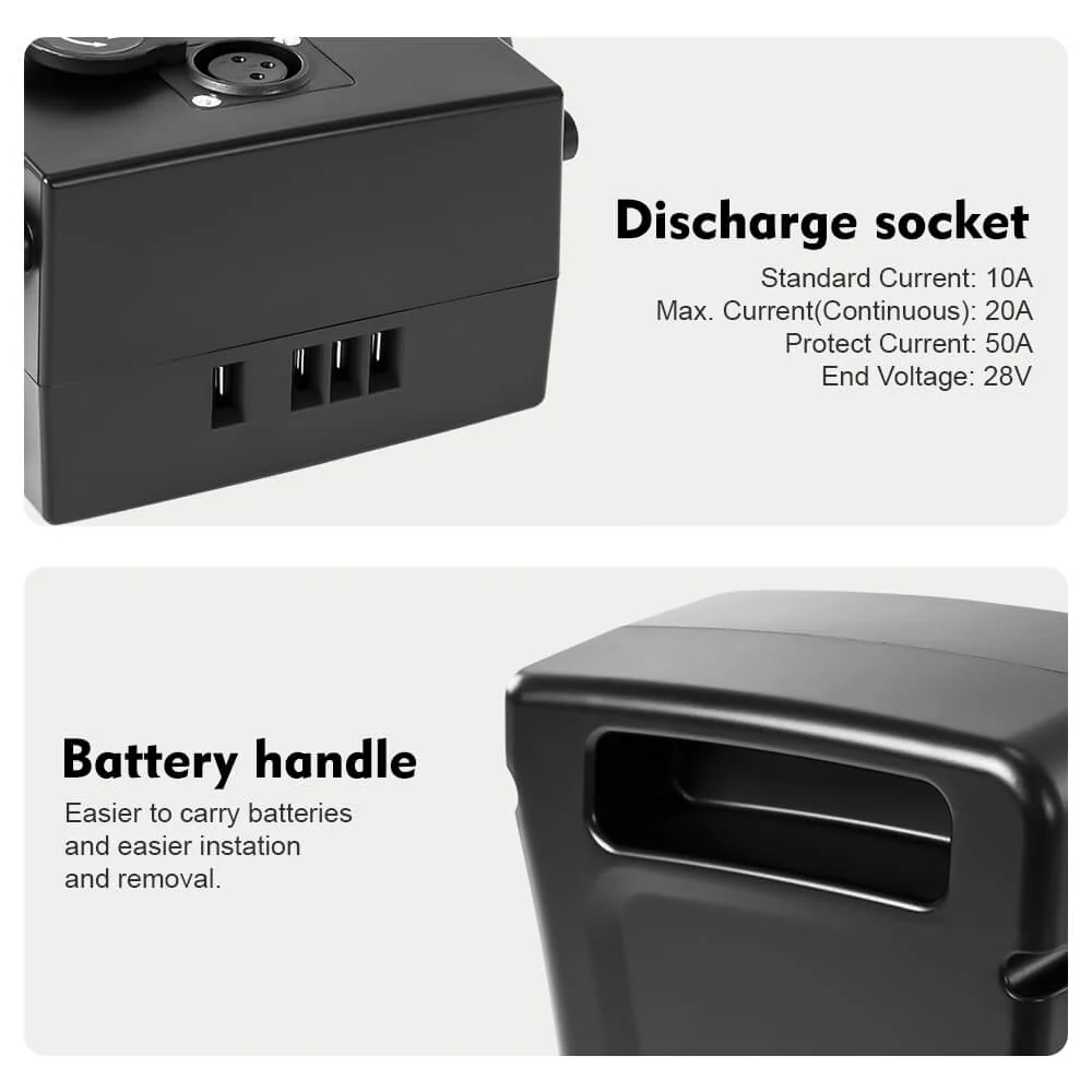 36V 13Ah(481Wh)/16Ah(592Wh) Li-ion Battery SDI Side-Click without Charger Fit for Prophete, Zündapp, Kreidler - Image 4