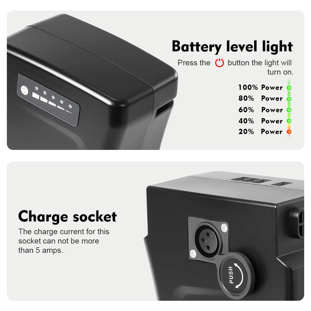 36V 13Ah(481Wh)/16Ah(592Wh) Li-ion Battery SDI Side-Click without Charger Fit for Prophete, Zündapp, Kreidler - Image 5
