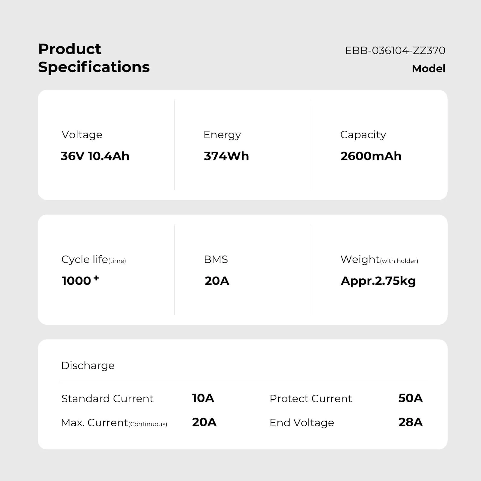 36V 10.4Ah/12.8Ah Li-ion Battery Replacement Accu ZZ370 without Charger for E-Bikes with SideClick Akku from Prophete, Kreidler, Zündapp - Image 6
