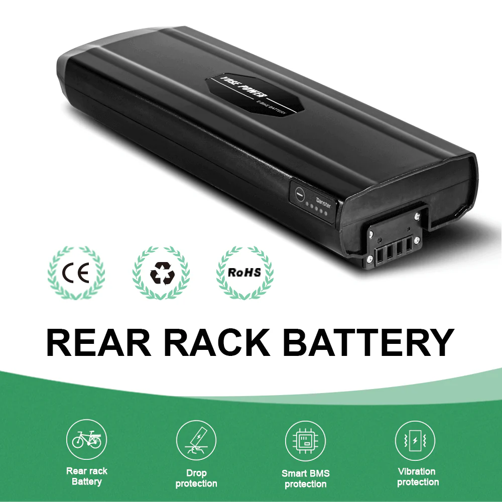 36V 13Ah(481Wh) Rear Battery for Stella Bike Electric Bicycle Lithium-ion Battery Black without Charger and Holder - Image 5