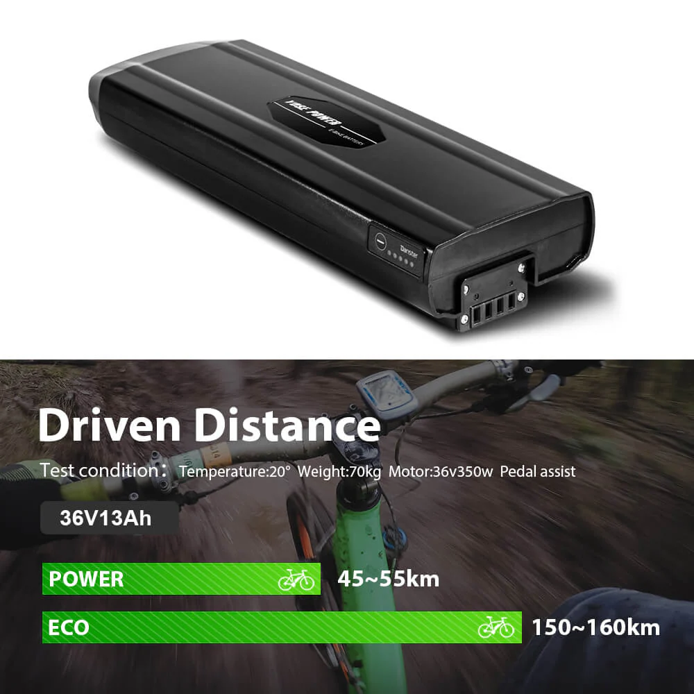 36V 13Ah(481Wh) Rear Battery for Stella Bike Electric Bicycle Lithium-ion Battery Black without Charger and Holder - Image 7