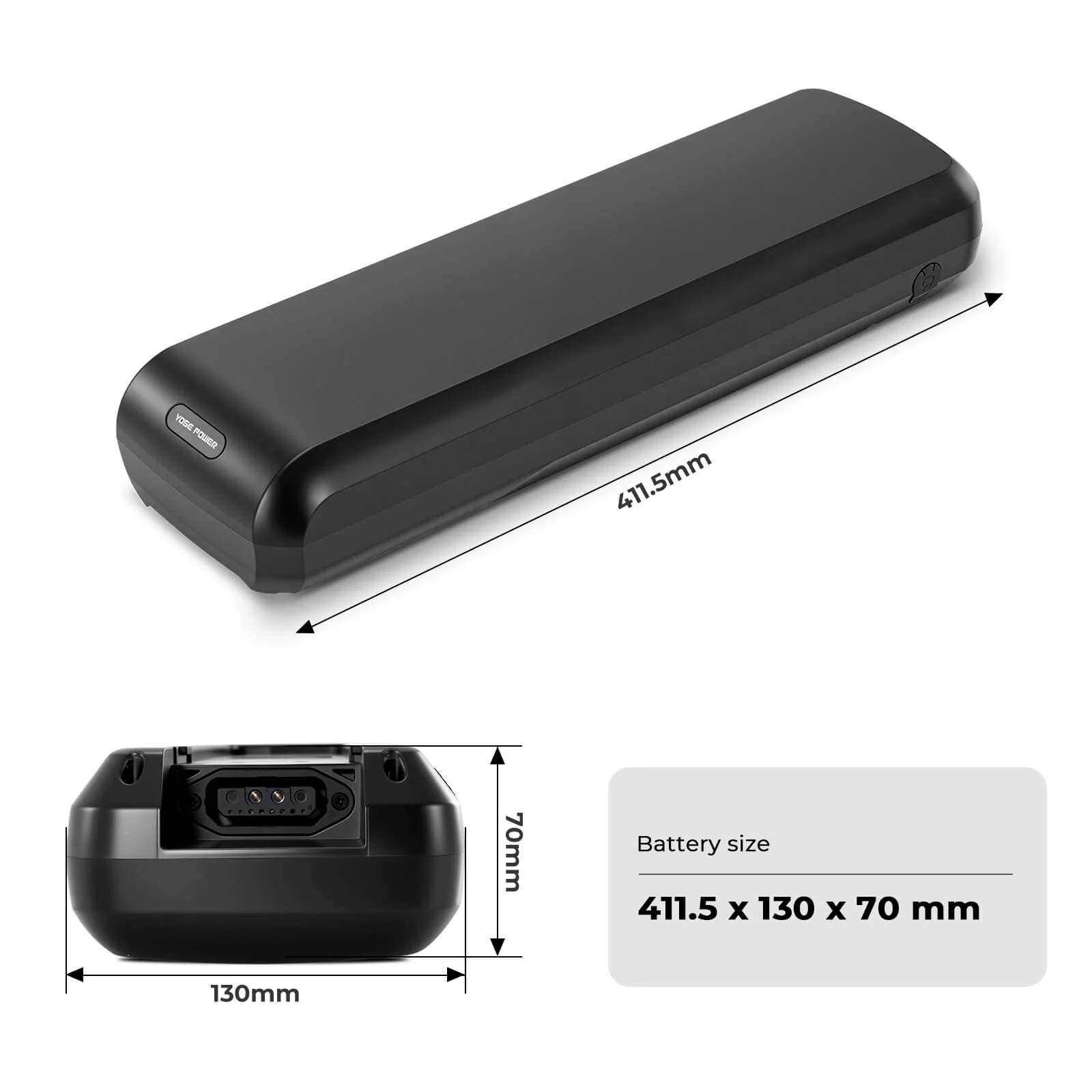 43V 17.5Ah(752Wh) Bafang Rear Rack Battery E-Bike Accu BTC01 LG Cells without Charger (BT C01.750.UC) - Image 2