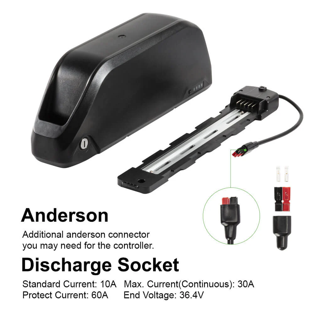 48V 17.4Ah(837Wh) Li-ion Universal Battery for Various Different Bicycles with Anderson Plug E-Bike Down Tube Accu - Image 4