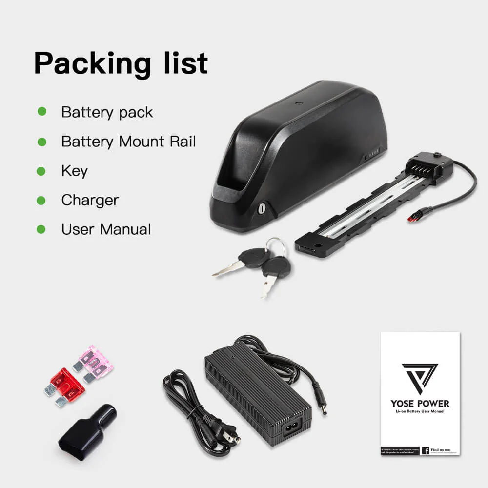 48V 17.4Ah(837Wh) Li-ion Universal Battery for Various Different Bicycles with Anderson Plug E-Bike Down Tube Accu - Image 6