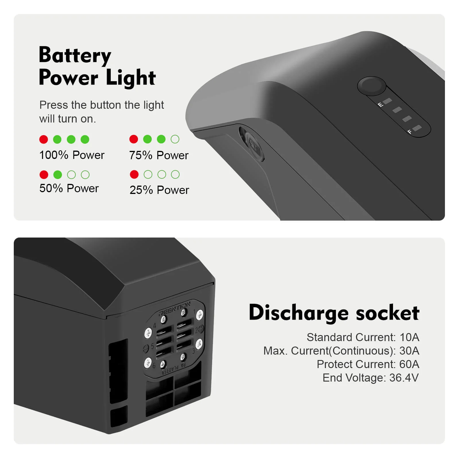 48V 17.5Ah(841Wh) Li-ion Battery Down Tube Accu for Himiway Ruiser & Cruiser Step-Thru - Image 3