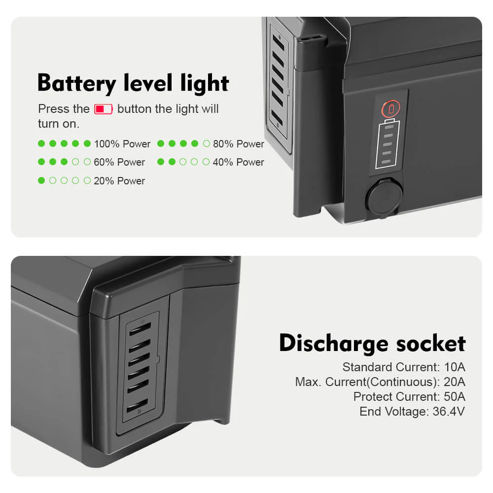 48V 11.6Ah(558Wh)/14Ah(615Wh) Phylion Accu SF-06S Joycube Battery JCEB480-11.6 for E-Bikes Pedelecs Fischer - Image 3