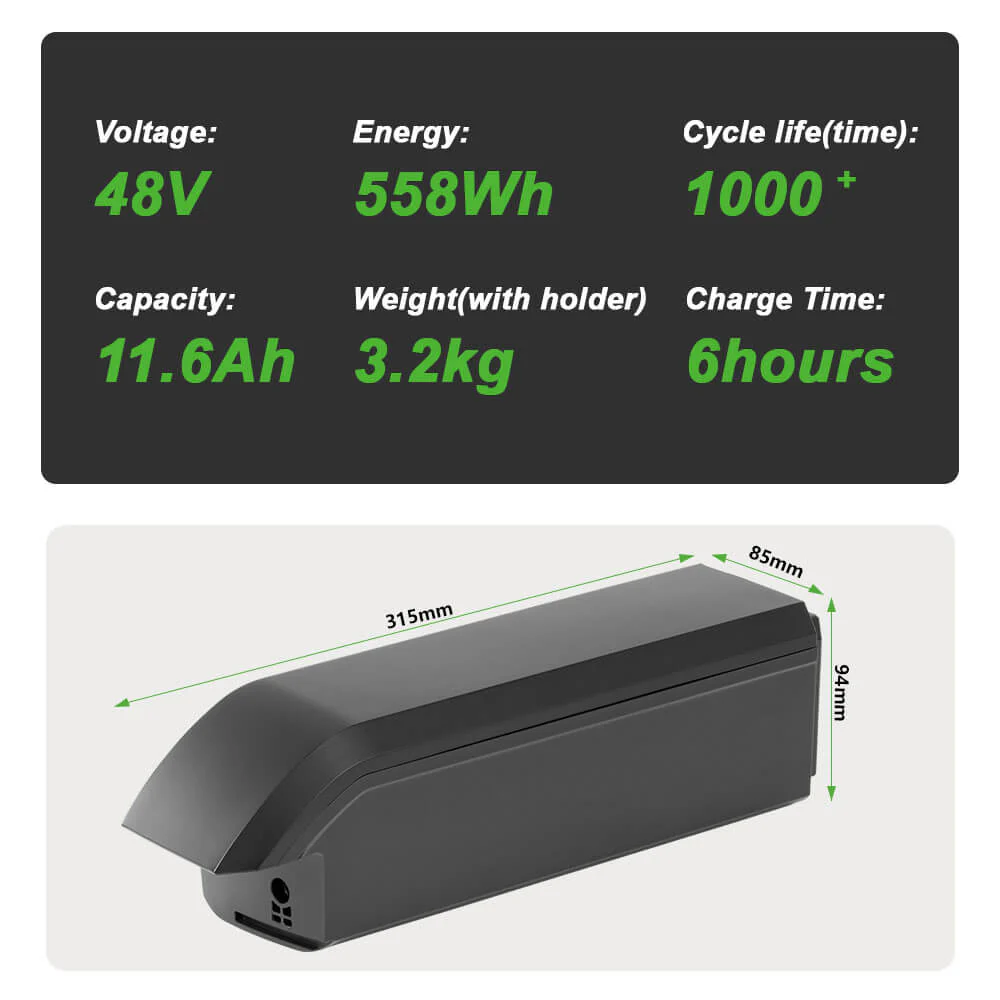 48V 11.6Ah(558Wh)/14Ah(615Wh) Phylion Accu SF-06S Joycube Battery JCEB480-11.6 for E-Bikes Pedelecs Fischer - Image 6