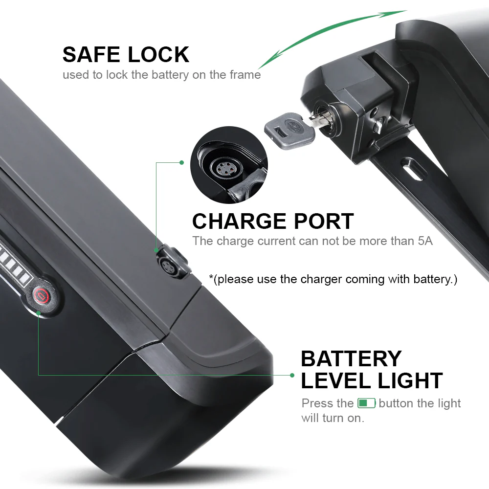 36V 11.6Ah(430Wh)/14Ah(518Wh) Original Li-ion Cell Lithium-ion Battery Electric Bicycle for Phylion SF-06L JOYCUBE/JCEB360-11.6 - Image 4