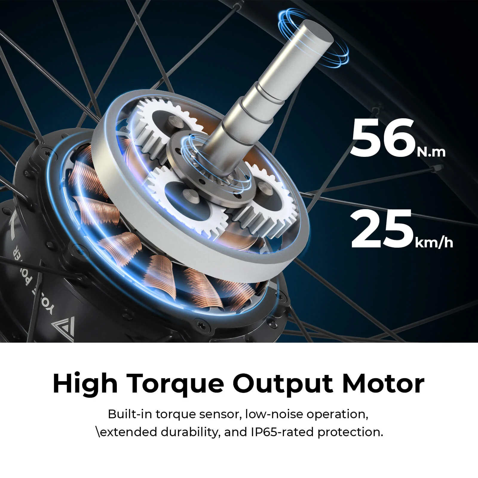 E-Bike Conversion Kit 36V 250W 28" Rear Cassette Motor Kit with 36V Bottle Battery Samsung Cell and Integrated Torque PAS Sensor Model A3pro - Image 5