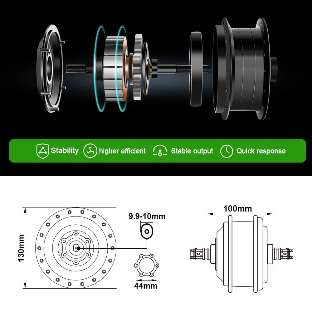 E-Bike Conversion Kit 36V 250W 28"(700C) Front Motor Kit with HL1 36V 18Ah Battery Hub Motor DIY - Image 10