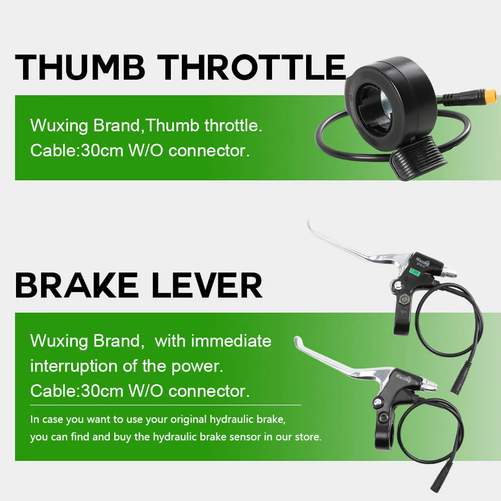 E-Bike Conversion Kit 36V 250W 26" Front Motor Kit with HL1 36V 18Ah Battery Hub Motor DIY - Image 8