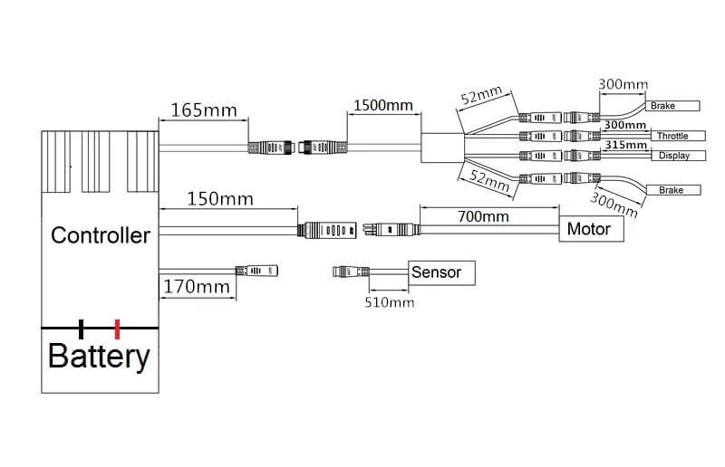 E-Bike Conversion Kit 36V 350W 28"(700C) Rear Motor Kit for Cassette with 36V 13Ah Battery and Charger - Image 11
