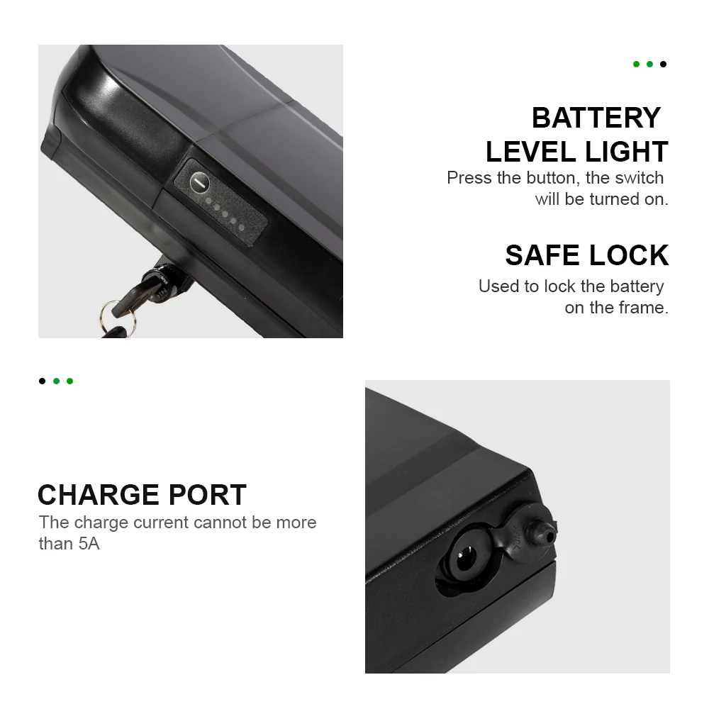 36V 13Ah(481Wh) E-Bike Rear Battery Phylion Joycube Wall-ES for Fischer, Axonette, SFM, Chrisson E-Bikes, Fischer Proline, Globus, Adriatica, Phylion/XH370-13J - Image 4