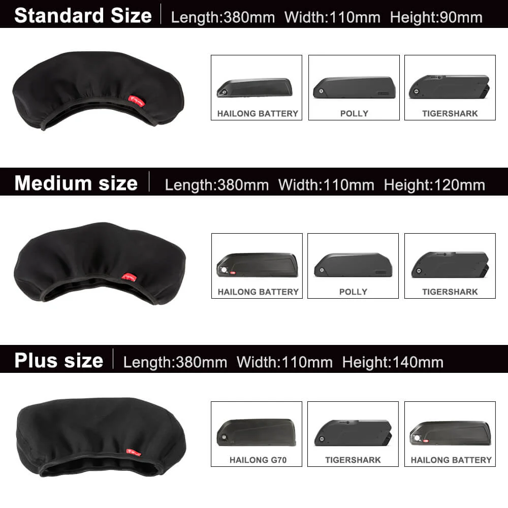Waterproof Cover for Down Tube Battery Hailong - Image 2
